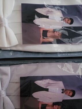 NEIL ALLYN 2 CUMMERBUND & BOW TIE SETS NWT ONE WHITE SET/ONE GRAY SET
